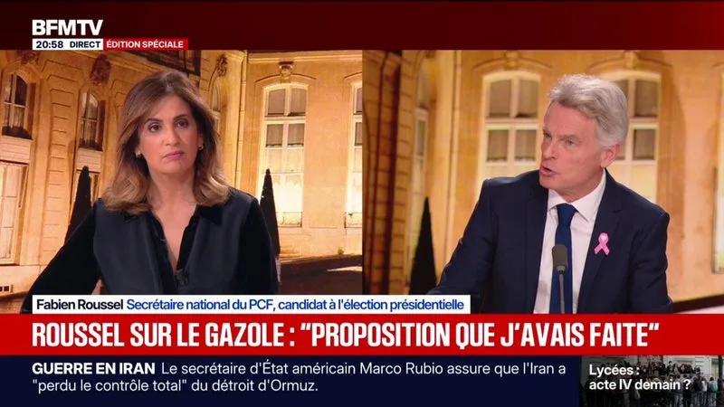 FABIEN ROUSSEL, SECRÉTAIRE NATIONAL DU PCF, CRAINT « UN RISQUE DE PÉNURIE » DE GAZOLE