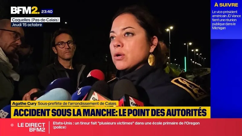 TUNNEL SOUS LA MANCHE: « LE MINIBUS A HEURTÉ LA NAVETTE AU DÉPART », DÉCLARE LA SOUS-PRÉFÈTE DE CALAIS, AGATHE CURY