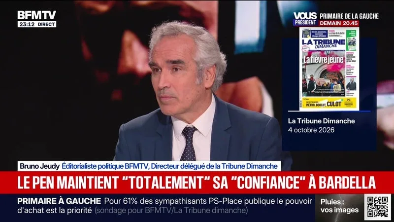LE PEN MAINTIENT « TOTALEMENT » SA « CONFIANCE » À BARDELLA – 03/10