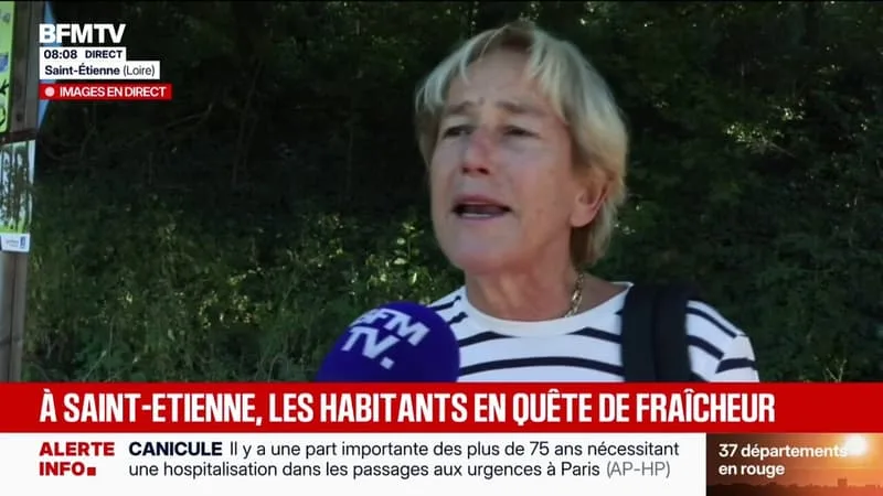 CANICULE: À SAINT-ÉTIENNE, LES HABITANTS S’ADAPTENT EN QUÊTE DE FRAÎCHEUR