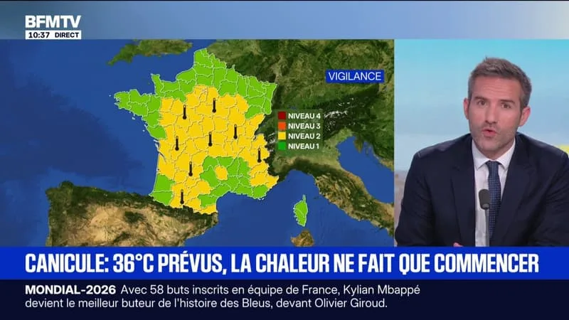 CANICULE: « ENTRE 40 ET 41 DEGRÉS ENTRE DIMANCHE ET LUNDI DANS LA CAPITALE »