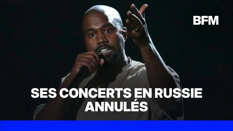 LES CONCERTS DE KANYE WEST EN RUSSIE, PRÉVUS EN OCTOBRE, SONT FINALEMENT ANNULÉS