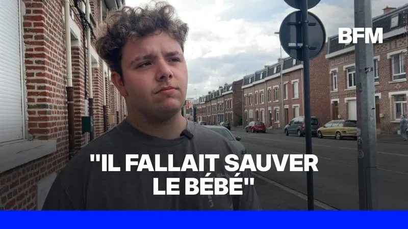 « MON PREMIER RÉFLEXE A ÉTÉ DE SAUVER LE BÉBÉ »: À LENS, UN JEUNE DE 19 ANS TENTE DE SAUVER UNE FEMME ET SON FILS DES FLAMMES
