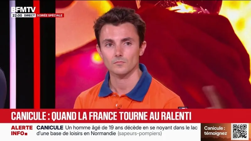 CANICULE: « ON OBSERVE UNE AGGRAVATION DE L’ÉTAT DE LA POPULATION », S’INQUIÈTE ANTONIN MÉNAGÉ, PORTE-PAROLE DE LA PROTECTION CIVILE PARIS-SEINE