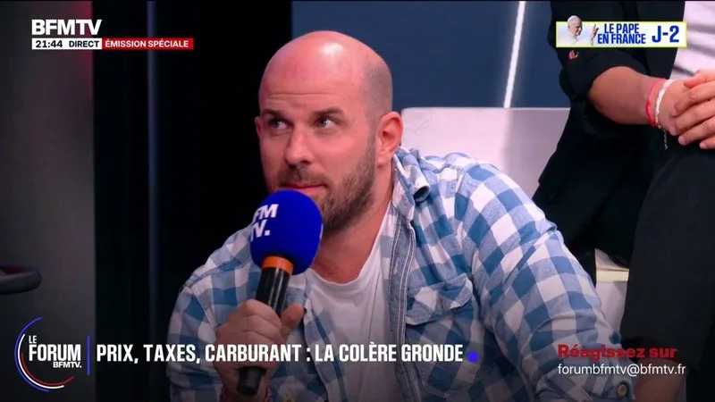 FORUM BFMTV – CRISE DES CARBURANTS: « LE GOUVERNEMENT NOUS VOLE », ESTIME MAXIMILIEN, SUPERVISEUR DANS LA GRANDE DISTRIBUTION DANS L’ESSONNE