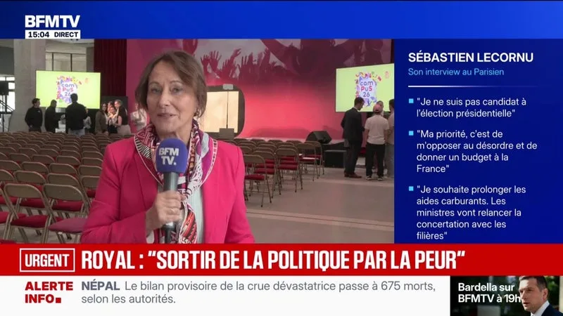 « LES FRANÇAIS N’ACCEPTENT PLUS CE DÉCLIN ET MOI NON PLUS », DÉCLARE SÉGOLÈNE ROYAL, INTERROGÉE SUR SA CANDIDATURE À LA PRIMAIRE SOCIALISTE POUR LA PRÉSIDENTIELLE