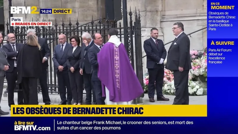 NICOLAS SARKOZY, DOMINIQUE DE VILLEPIN, FRANÇOIS HOLLANDE… DE NOMBREUSES PERSONNALITÉS POLITIQUES AUX OBSÈQUES DE BERNADETTE CHIRAC