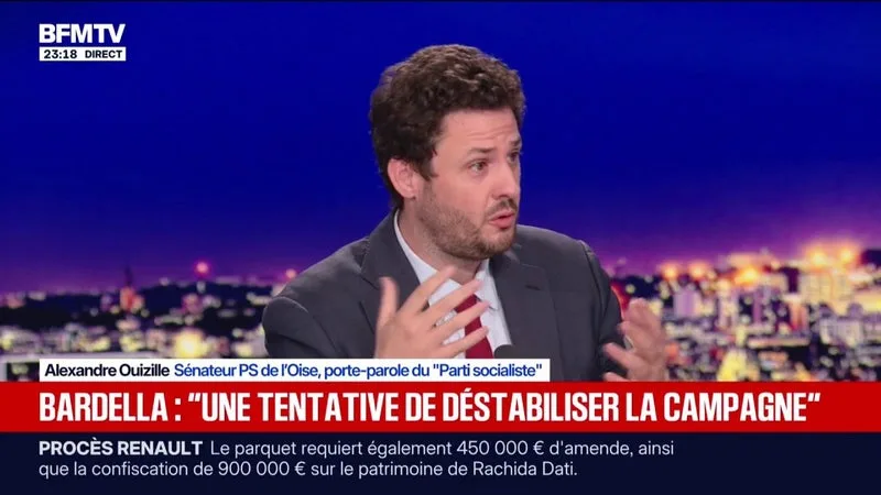 ÉCRITS ANTISÉMITES ATTRIBUÉS À JORDAN BARDELLA: “LES FRANÇAIS CONNAISSENT MEDIAPART, ILS SAVENT QU’ILS NE FONT PAS DE CHOIX ENTRE LA GAUCHE, LA DROITE, L’EXTRÊME DROITE”, ESTIME ALEXANDRE OUIZILLE, PORTE-PAROLE DU PARTI SOCIALISTE