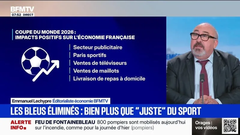 BFM ÉCO : LES BLEUS ÉLIMINÉS, BIEN PLUS QUE « JUSTE » DU SPORT – 15/07