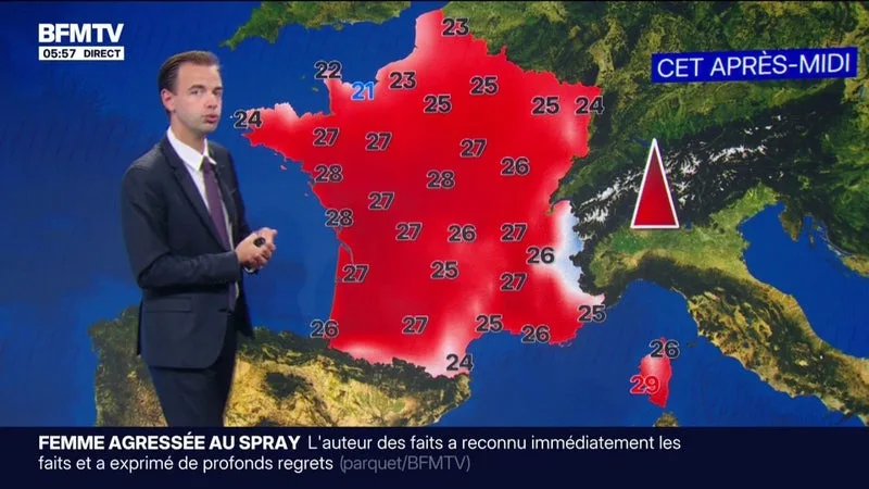 DES TEMPÉRATURES TOUJOURS AU-DESSUS DES NORMALES DE SAISON, JUSQU’À 28 DEGRÉS À LA ROCHELLE