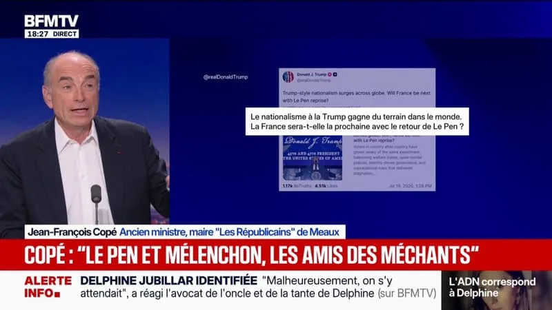 POUR JEAN-FRANÇOIS COPÉ (LR), ENTRE MARINE LE PEN ET DONALD TRUMP « LES MÉTHODES SONT LES MÊMES »