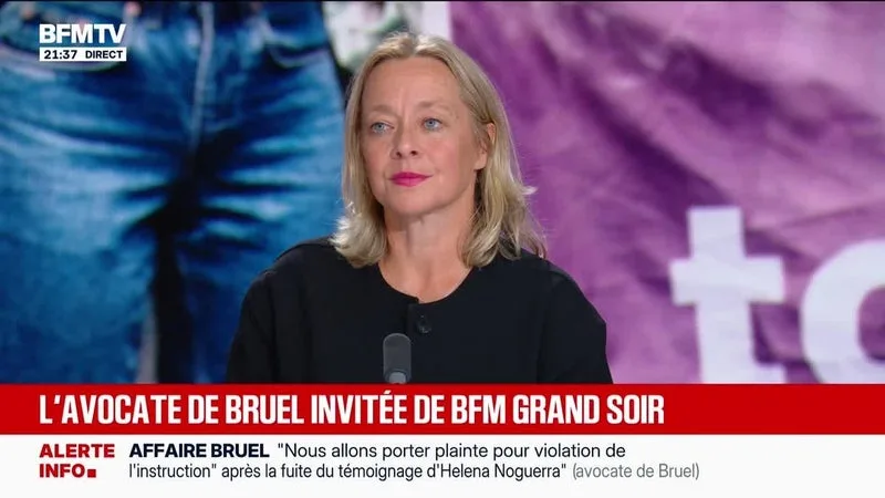L’AVOCATE DE BRUEL INVITÉE DE BFM GRAND SOIR – 02/09