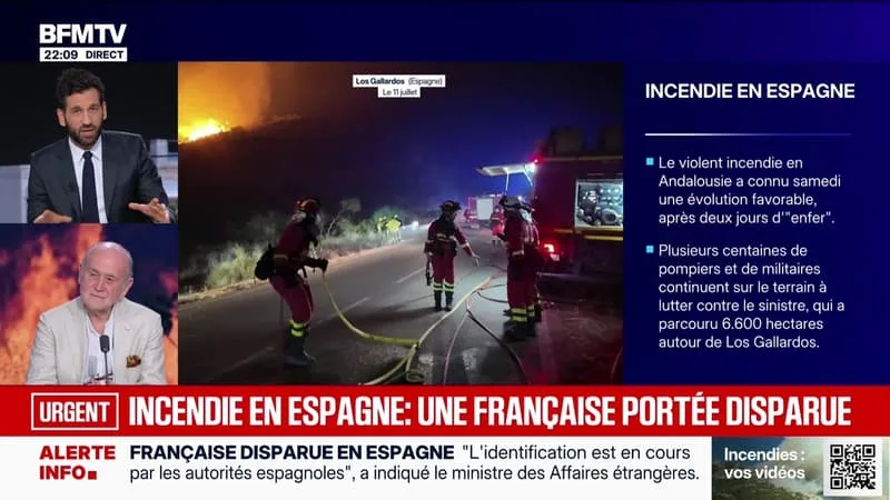 INCENDIE EN ESPAGNE : UNE FRANÇAISE PORTÉE DISPARUE – 11/07