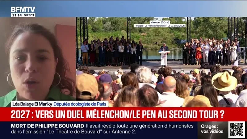 PRÉSIDENTIELLE: « JEAN-LUC MÉLENCHON NE RASSEMBLE PAS AU-DELÀ DE SON PREMIER CERCLE ÉLECTORAL », DÉCLARE LÉA BALAGE EL MARIKY, DÉPUTÉE ÉCOLOGISTE DE PARIS