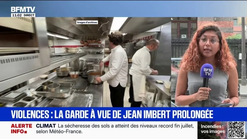LA GARDE À VUE DU CHEF CUISINIER JEAN IMBERT, ACCUSÉ DE VIOLENCES CONJUGALES, PROLONGÉE
