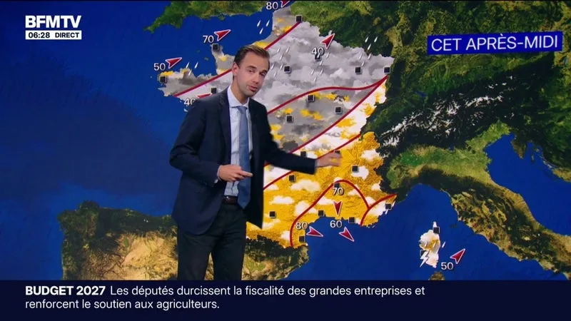 BEAUCOUP DE NUAGES SUR LA MOITIÉ NORD DE LA FRANCE ET DES TEMPÉRATURES QUI CONTINUENT DE BAISSER: LA MÉTÉO DU 9 OCTOBRE