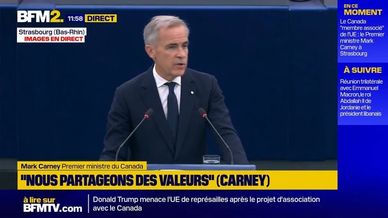 MEMBRE ASSOCIÉ DE L’UE ? « LE CANADA SE RÉJOUIT DE CETTE AMBITION », ASSURE SON PREMIER MINISTRE MARK CARNEY