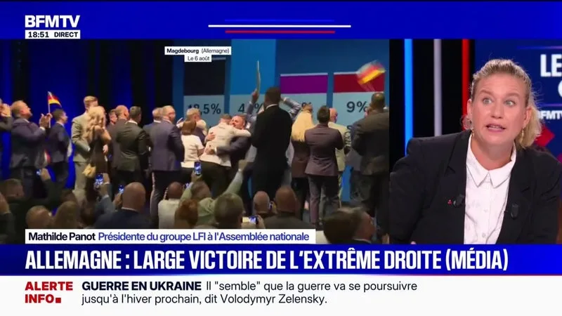 « C’EST TERRIBLE », RÉAGIT MATHILDE PANOT (LFI) À LA TRÈS LARGE VICTOIRE DE L’EXTRÊME DROITE À L’ÉLECTION RÉGIONALE EN SAXE-ANHALT