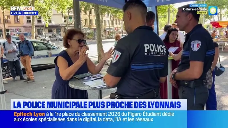 LA POLICE MUNICIPALE PLUS PROCHE DES LYONNAIS
