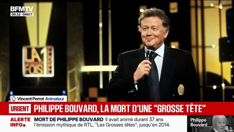 MORT DE PHILIPPE BOUVARD: « ON A BEAU S’Y ATTENDRE, QUAND LA NOUVELLE TOMBE, C’EST TRÈS DIFFICILE », CONFIE VINCENT PERROT, JOURNALISTE ET ANIMATEUR