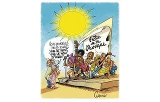 LE DESSIN DE CHAUNU : LA FÊTE DE LA MUSIQUE