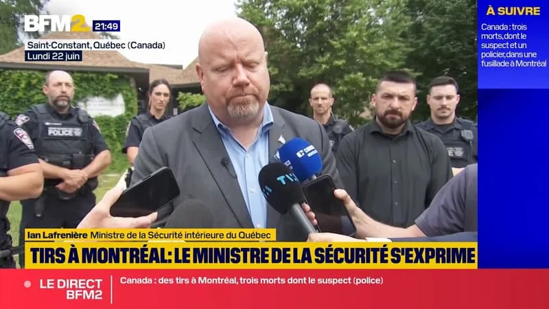 « C’EST UN MOMENT TRÈS TRISTE »: L’ÉMOTION DU MINISTRE DE LA SÉCURITÉ INTÉRIEURE DU QUÉBEC APRÈS LA MORT D’UN POLICIER