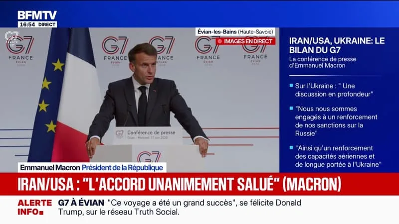 G7: « DES DÉCLARATIONS IMPORTANTES ONT AUSSI ÉTÉ CONCLUES POUR COMBATTRE LE NARCOTRAFIC », ANNONCE EMMANUEL MACRON