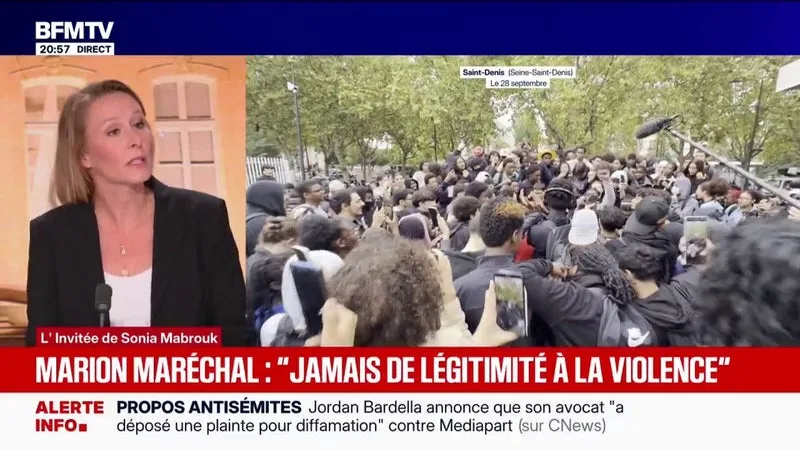 BLOCAGE DES LYCÉES: « IL N’Y A JAMAIS DE LÉGITIMITÉ À LA VIOLENCE », ESTIME MARION MARÉCHAL