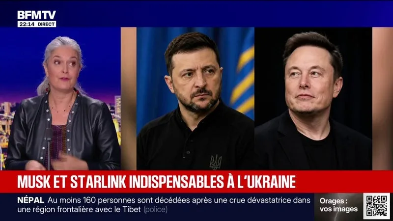 LE CHOIX D’ELSA VIDAL – ELON MUSK ET STARLINK INDISPENSABLES À L’UKRAINE