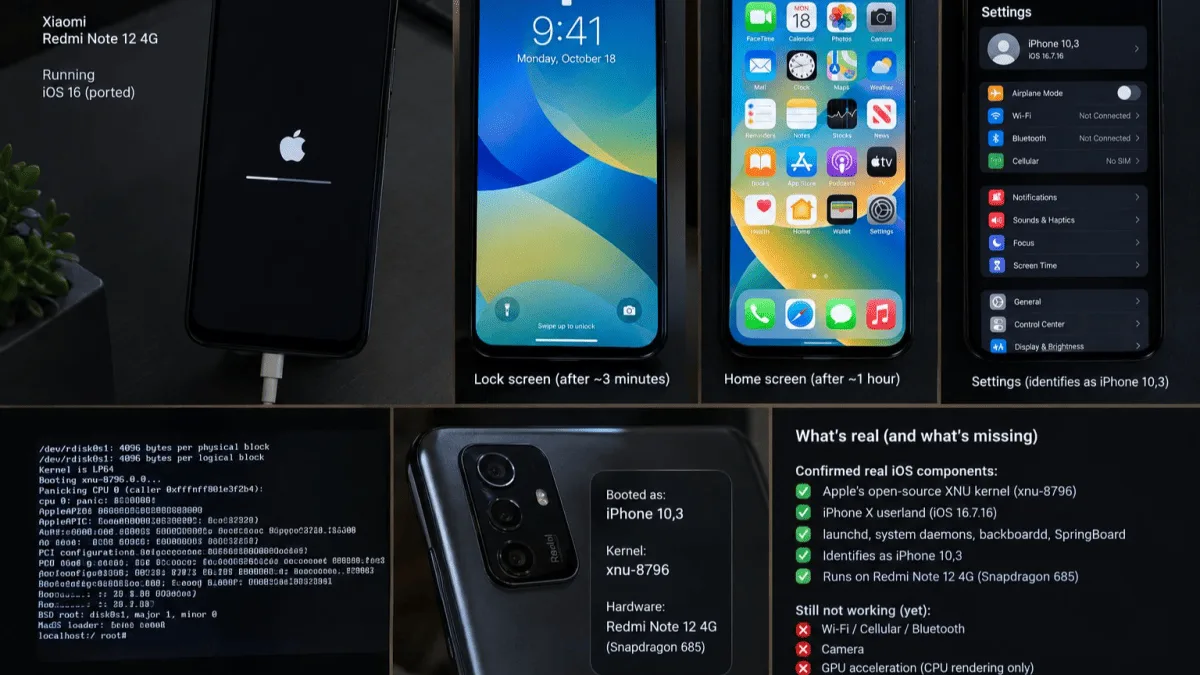 UN DÉVELOPPEUR RÉUSSIT L’IMPOSSIBLE : FAIRE TOURNER LE VRAI IOS SUR UN ANDROID GRÂCE À L’IA