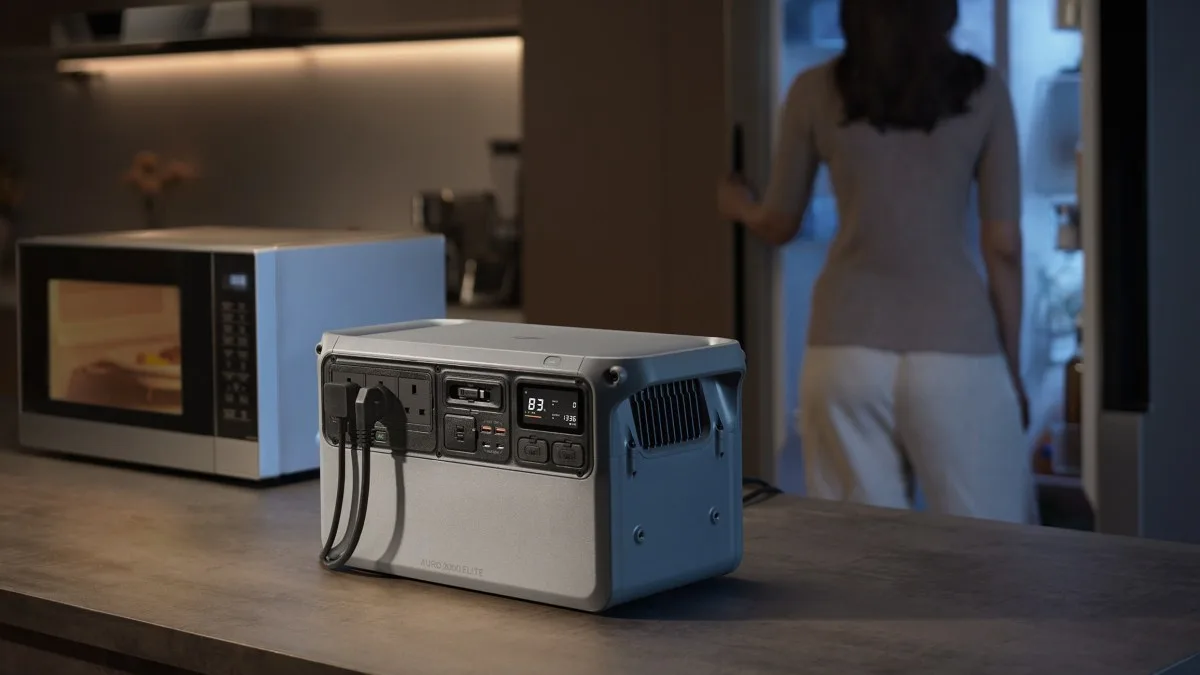 BATTERIE SOLAIRE NOMADE : DJI ATTAQUE ECOFLOW ET BLUETTI AVEC UN GABARIT RECORD POUR SA POWER AURO 2000 ELITE