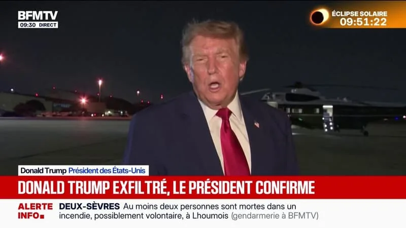 DONALD TRUMP EXFILTRÉ D’AIR FORCE ONE EN JUILLET: LE PRÉSIDENT AMÉRICAIN CONFIRME LES INFORMATIONS DE LA PRESSE