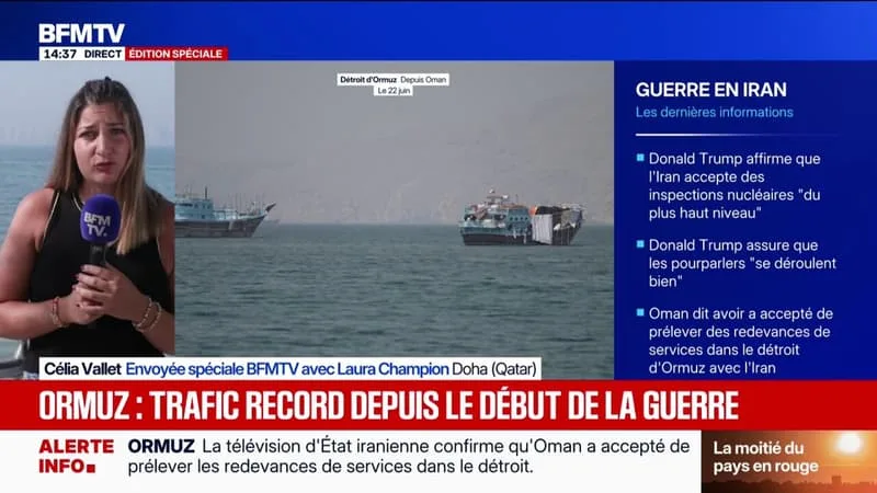 GUERRE AU MOYEN-ORIENT: 36 NAVIRES ONT FRANCHI LE DÉTROIT D’ORMUZ LUNDI