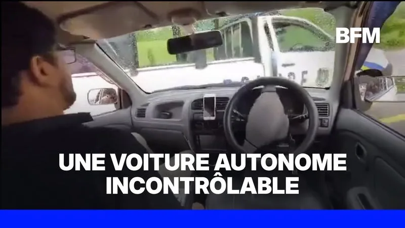 IL TESTE UN VÉHICULE AUTONOME ET FONCE DANS UNE VOITURE DE POLICE AU PAKISTAN