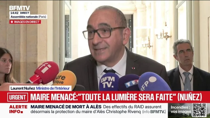 MAIRE D’ALÈS MENACÉ: « CE SONT DES ACTES D’INTIMIDATION », ASSURE LAURENT NUÑEZ, MINISTRE DE L’INTÉRIEUR