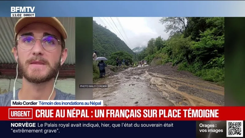 CRUES AU NÉPAL: « ON NE SE REND PAS COMPTE À QUEL POINT LES INONDATIONS ONT ÉTÉ IMMENSES », CONFIE CE FRANÇAIS TÉMOIN DES ÉVÈNEMENTS