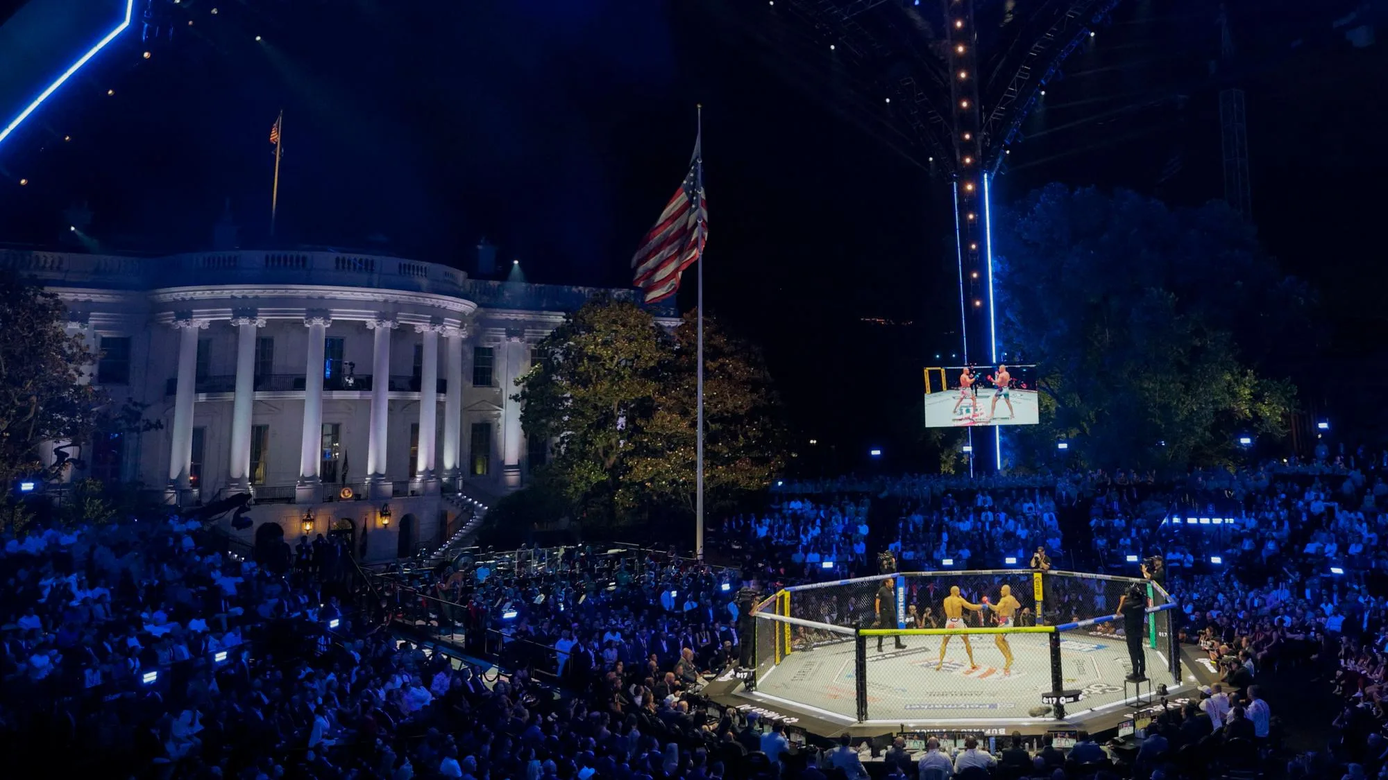 LE COMBAT DE MMA DE DONALD TRUMP À LA MAISON BLANCHE A FAIT UN HEUREUX, ET IL EST FRANÇAIS