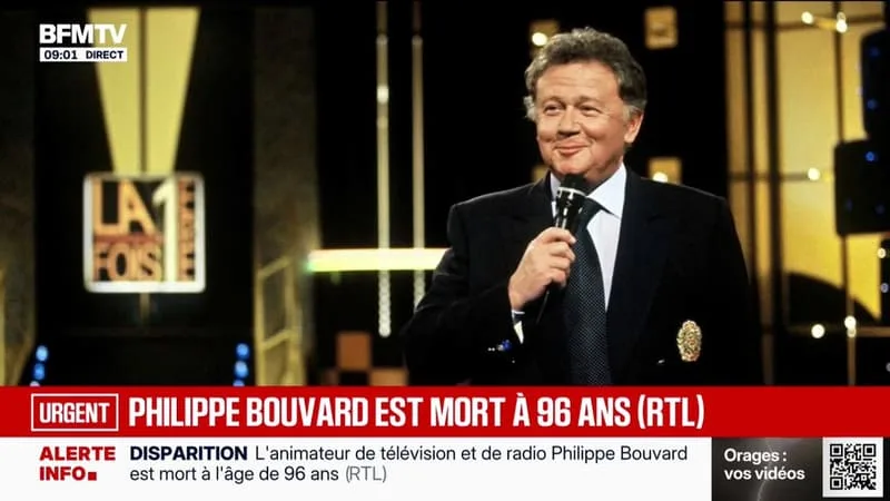 PHILIPPE BOUVARD, ANIMATEUR DES « GROSSES TÊTES », EST DÉCÉDÉ À 96 ANS ANNONCE RTL