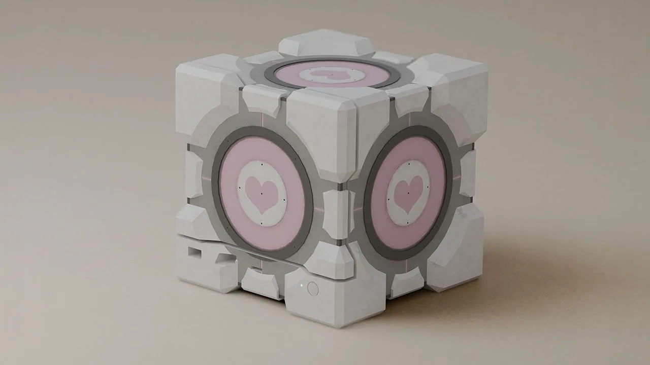 DBRAND LANCE LE COMPANION CUBE POUR LA STEAM MACHINE AINSI QU’UNE VERSION “POVERTY CUBE”