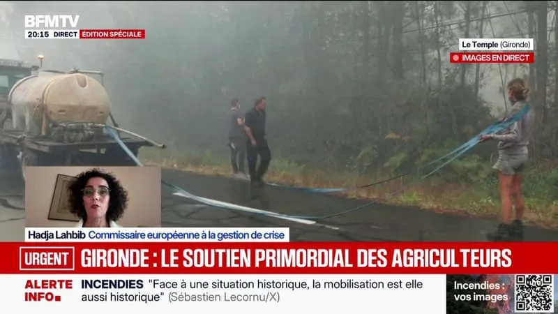 SOLIDARITÉ EUROPÉENNE FACE AUX INCENDIES EN FRANCE: « NOUS AVONS IMMÉDIATEMENT ENVOYÉ DES MOYENS », EXPLIQUE HADJA LAHBIB, COMMISSAIRE EUROPÉENNE À LA GESTION DE CRISE