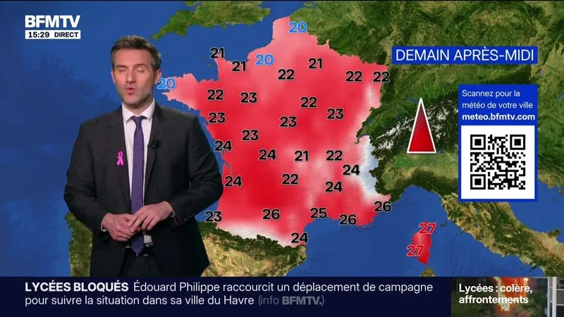 LA MÉTÉO POUR CE VENDREDI 2 OCTOBRE 2026