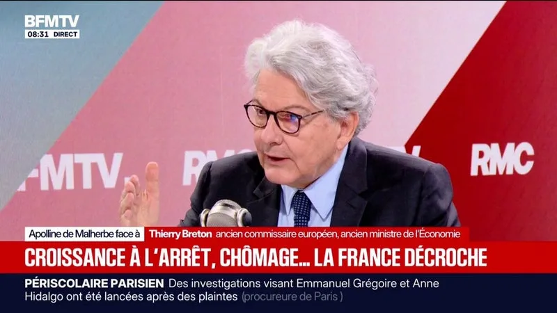 L’ESPAGNE ENREGISTRE « 2,6% DE CROISSANCE CETTE ANNÉE », ALORS QU’ELLE ÉTAIT « L’ENFANT MALADE DE L’EUROPE IL Y A DIX ANS », SOULIGNE THIERRY BRETON, ANCIEN COMMISSAIRE EUROPÉEN, ANCIEN MINISTRE DE L’ECONOMIE