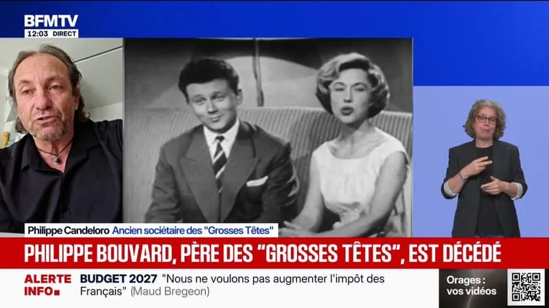 MORT DE PHILIPPE BOUVARD: « UN GRAND PROFESSEUR TRÈS EXIGEANT », SE REMÉMORE PHILIPPE CANDELORO