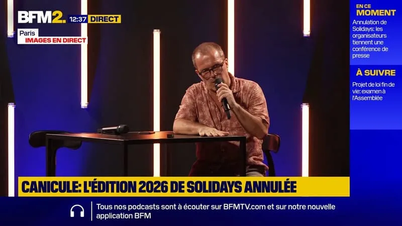 SOLIDAYS 2026 ANNULÉ: « LES GENS QUI VOUDRONT ÊTRE REMBOURSÉS POURRONT L’ÊTRE », DÉCLARE LE DIRECTEUR DE L’ÉVÉNEMENT