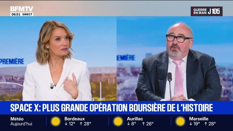 BFM ÉCO : SPACEX, LA PLUS GRANDE OPÉRATION BOURSIÈRE DE L’HISTOIRE – 12/06