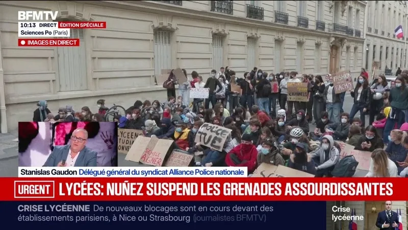 SUSPENSION DE L’USAGE DES GRENADES ASSOURDISSANTES: « SI VOUS SUPPRIMEZ LES ARMES INTERMÉDIAIRES, IL RESTE QUOI? », QUESTIONNE STANISLAS GAUDON (ALLIANCE POLICE NATIONALE)