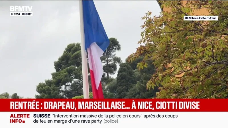 ÉRIC CIOTTI ANNONCE L’INSTALLATION DE MÂTS DANS LES COURS D’ÉCOLE DE NICE POUR Y FAIRE FLOTTER LE DRAPEAU TRICOLORE