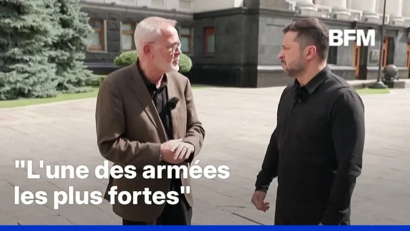 GUERRE EN UKRAINE: « NOUS AVONS DÉSORMAIS L’UNE DES ARMÉES LES PLUS FORTES », DÉCLARE VOLODYMYR ZELENSKY