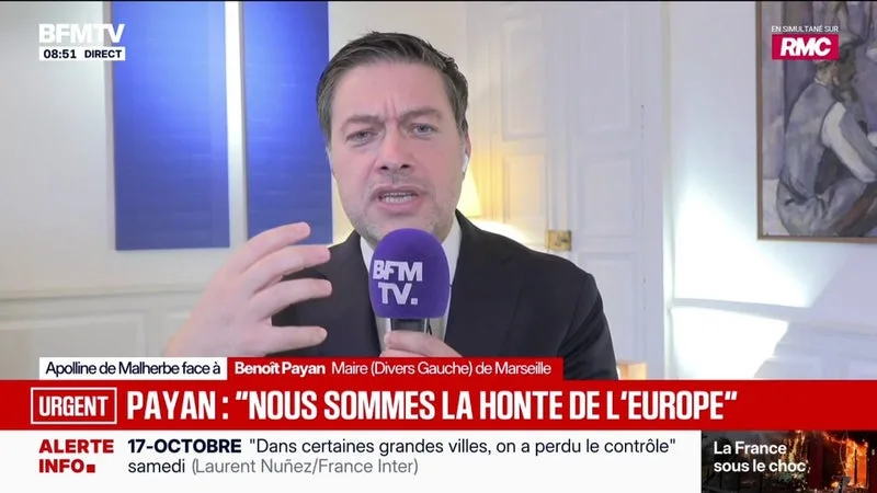 DEMANDE DE RENFORTS DES FORCES DE L’ORDRE: « IL A FALLUT QUE J’APPELLE LE PRÉSIDENT DE LA RÉPUBLIQUE », RACONTE BENOÎT PAYAN, MAIRE DIVERS GAUCHE DE MARSEILLE