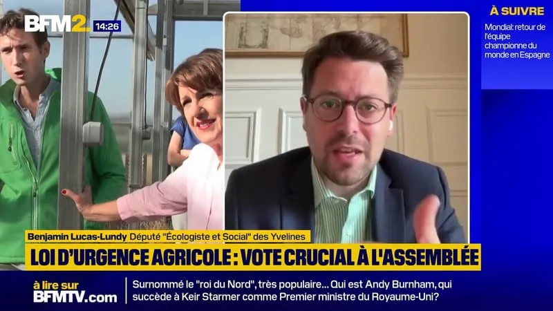 « UN RECUL SANITAIRE, ENVIRONNEMENTAL ET DÉMOCRATIQUE »: LA COLÈRE DU DÉPUTÉ BENJAMIN LUCAS-LUNDY FACE À LA RÉINTRODUCTION DE L’ACÉTAMIPRIDE DANS LA LOI D’URGENCE AGRICOLE